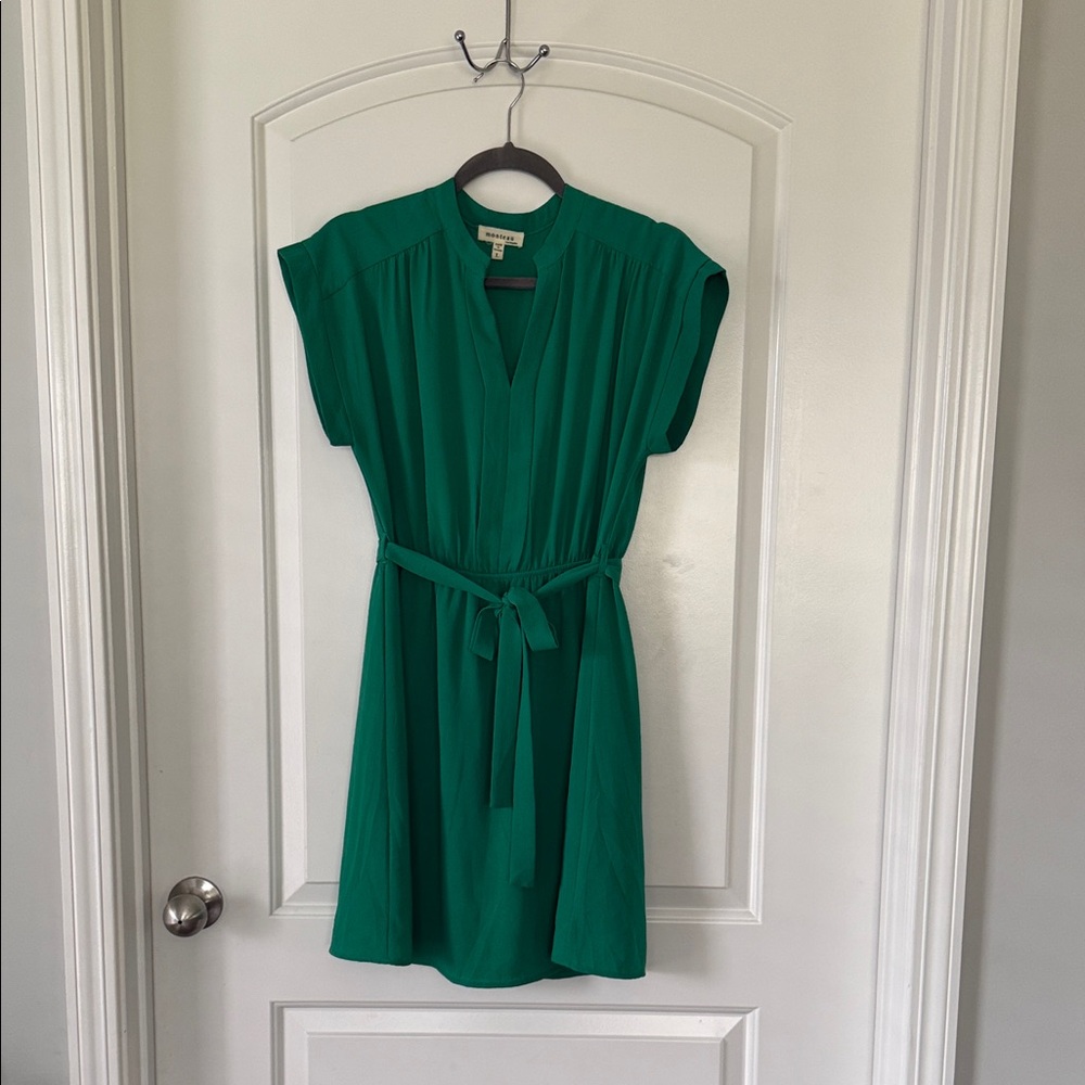 Green Belted Dress